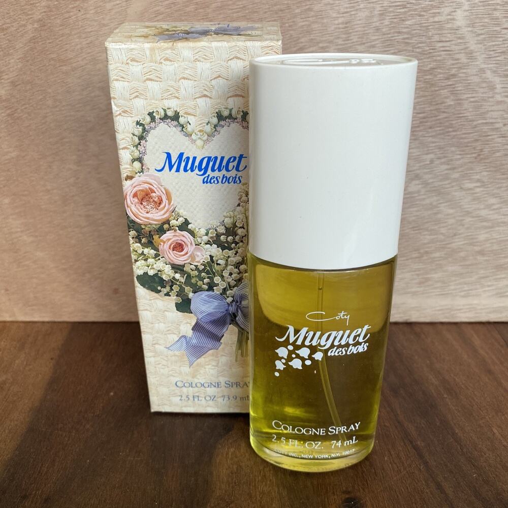 Muguet Des Bois Cologne Spray Coty 2.5 fl oz Vintage New
